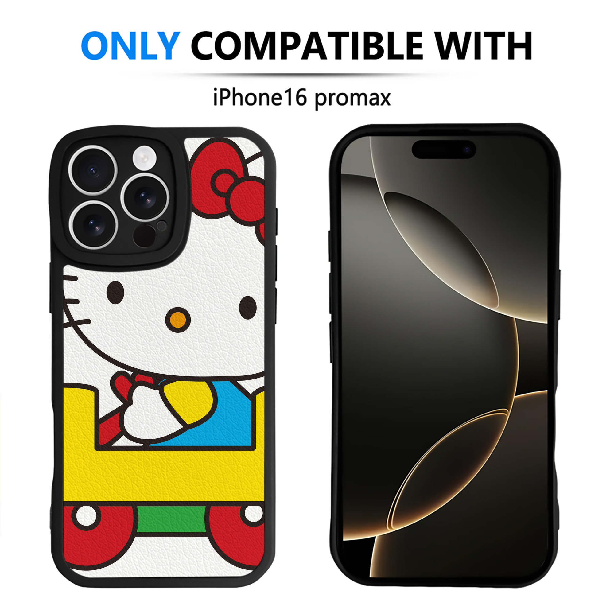 （画像用） Hello Kitty ハローキティ 【iPhone 16シリーズ対応】シリコンスマホケース（レザー調） 材質：シリコン